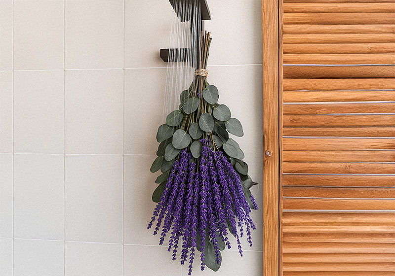 Eukaliptus i lawenda pod prysznic