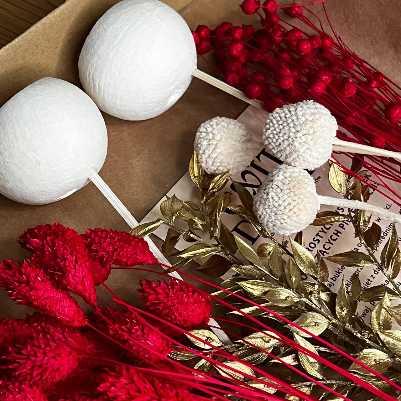 Zestaw Suszonych Roślin – Dekoracja, Wianek, Prezent, Bukiet DIY